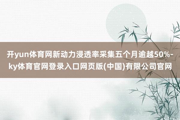 开yun体育网新动力浸透率采集五个月逾越50%-ky体育官网登录入口网页版(中国)有限公司官网