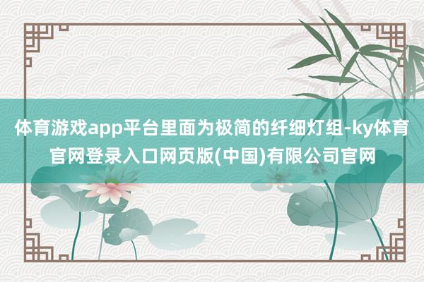 体育游戏app平台里面为极简的纤细灯组-ky体育官网登录入口网页版(中国)有限公司官网