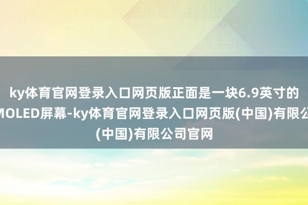ky体育官网登录入口网页版正面是一块6.9英寸的纯平AMOLED屏幕-ky体育官网登录入口网页版(中国)有限公司官网