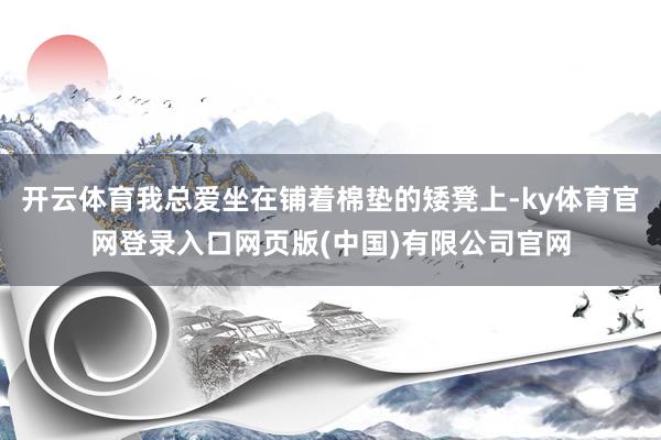 开云体育我总爱坐在铺着棉垫的矮凳上-ky体育官网登录入口网页版(中国)有限公司官网
